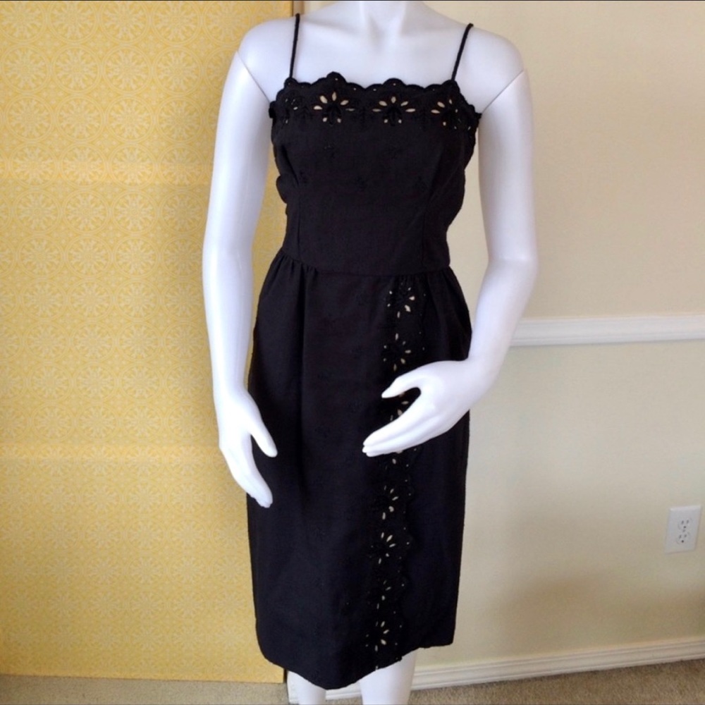 Vintage Neiman Marcus black handmade wiggle dress